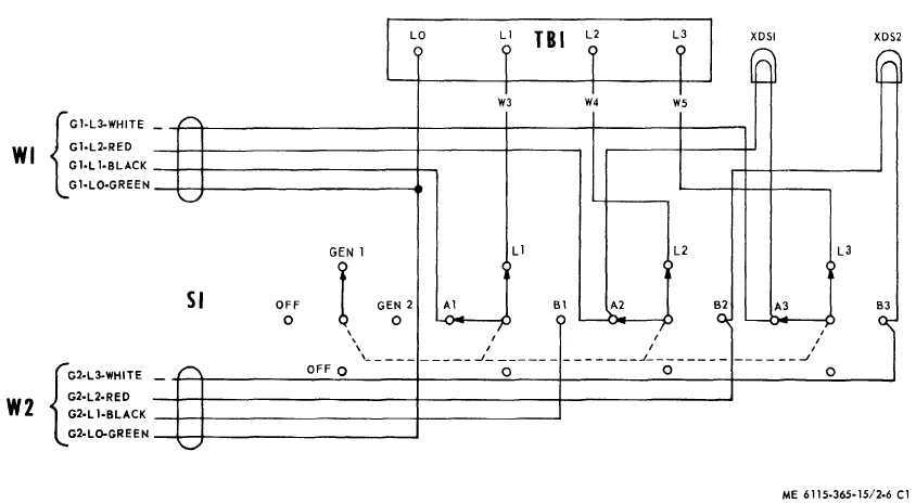 wiring diagram transfer switch