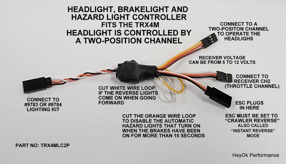 wiring diagram traxxas receiver setup