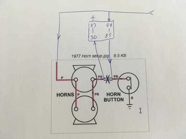 wiring horn relay diagram