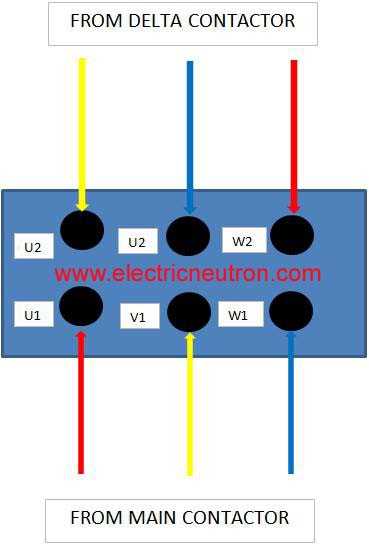 wye delta connection schematic diagram