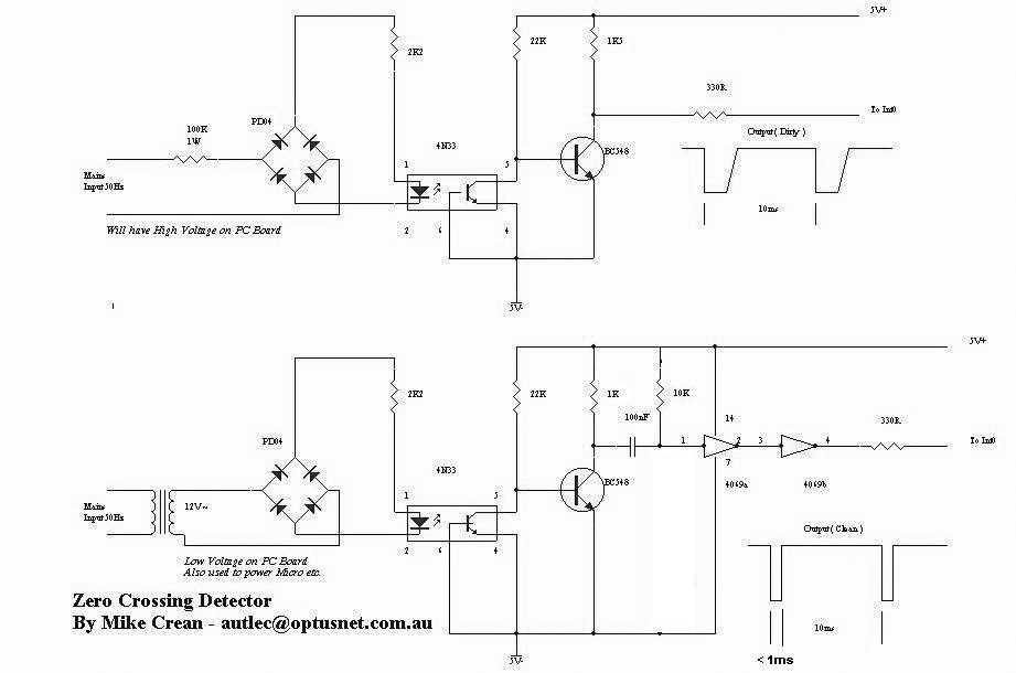 zero crossing circuit diagram