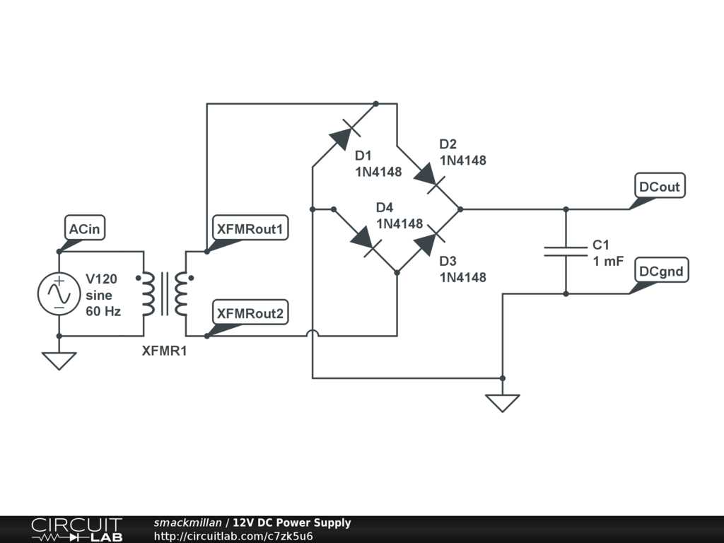 ac to dc rectifier circuit diagram