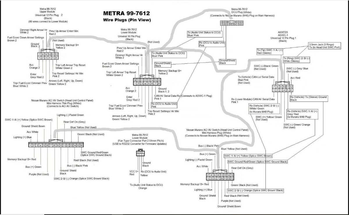 2005 nissan murano radio wiring diagram