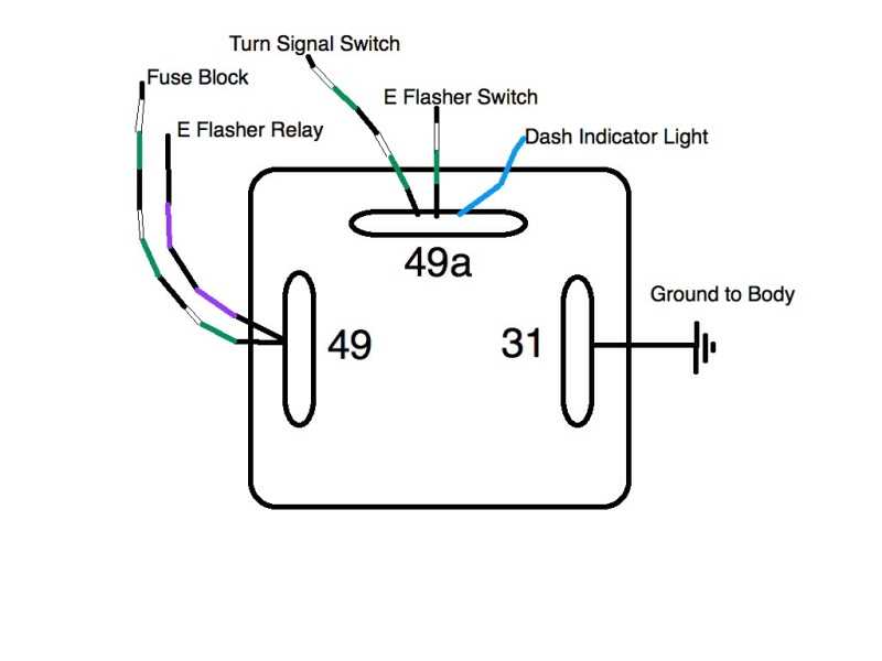 3 pin electronic flasher relay wiring diagram