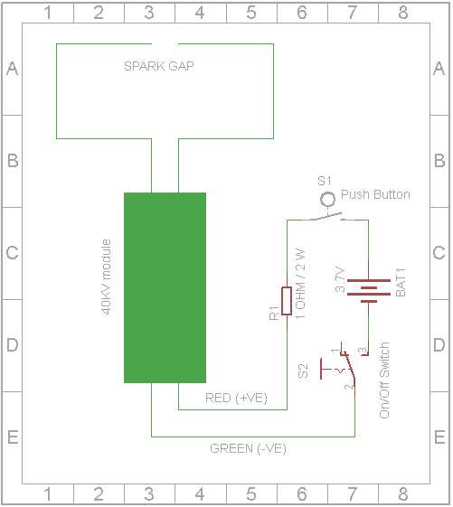 taser gun circuit diagram