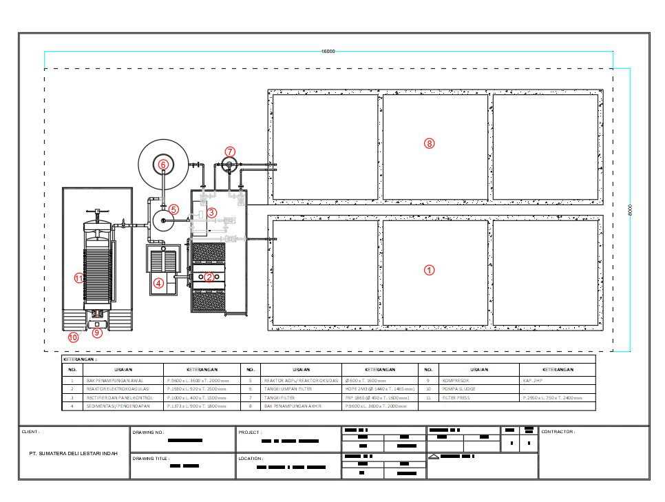 draw a schematic diagram of water treatment plant