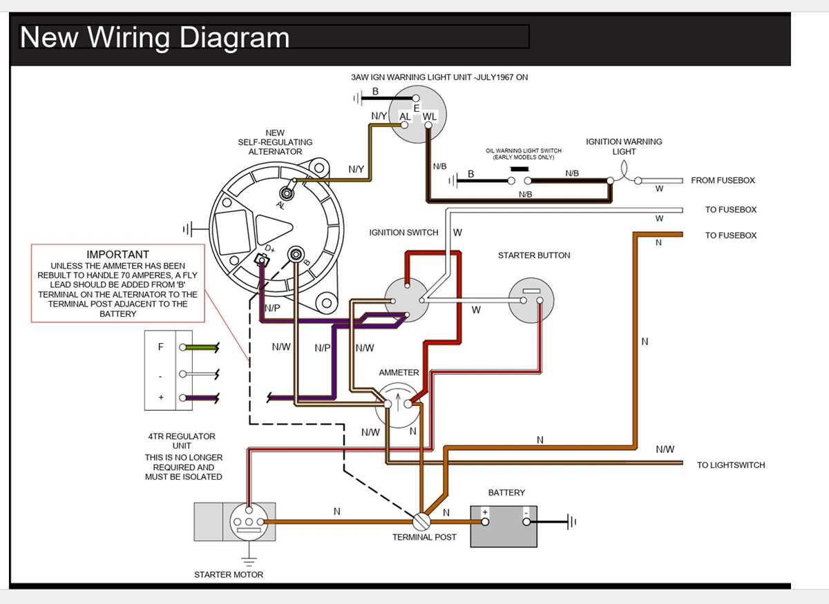 alternator warning light circuit diagram