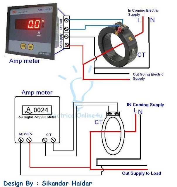 amp meter circuit diagram