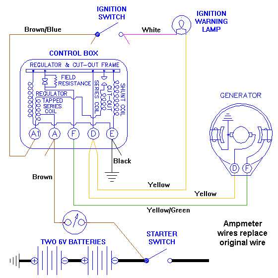 amp meter shunt wiring diagram