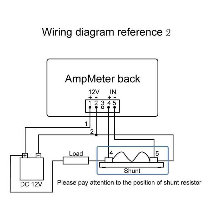 amp meter shunt wiring diagram