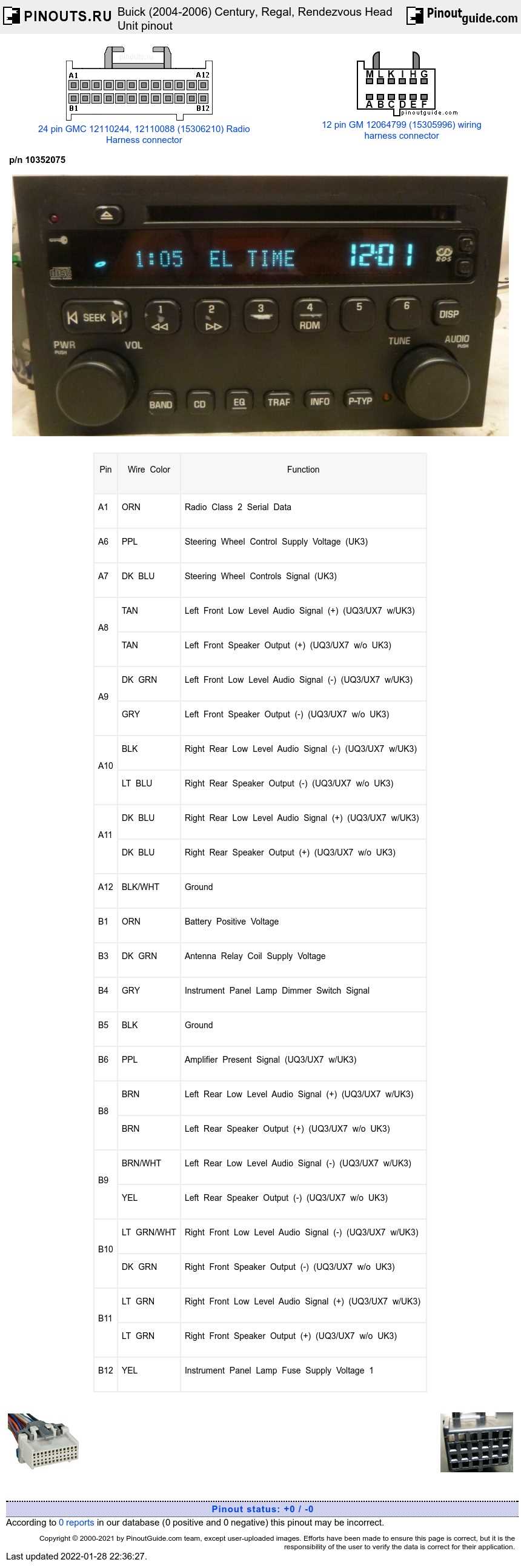2004 buick rainier radio wiring diagram