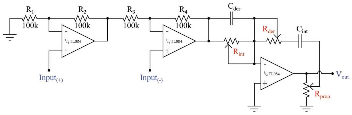 analog pid controller circuit diagram