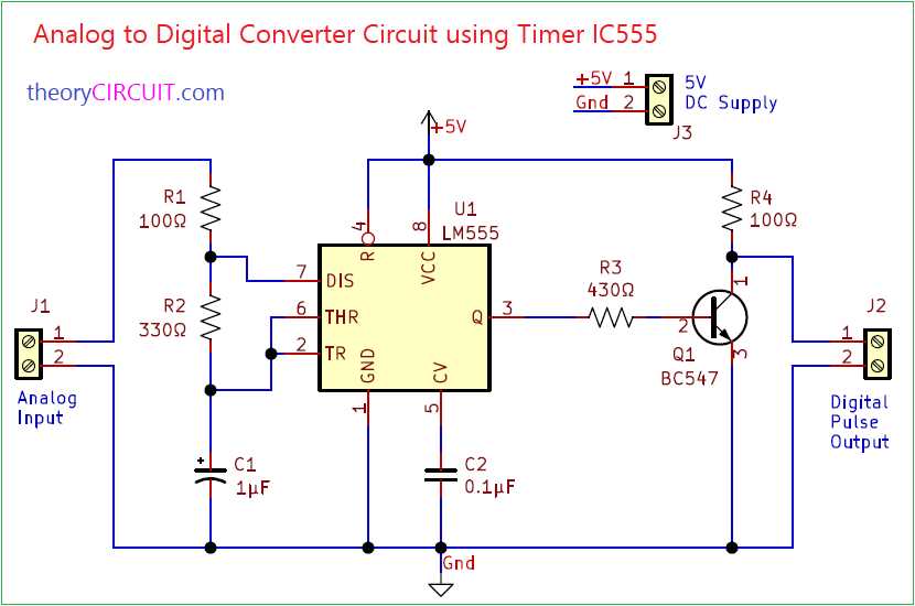 analog to digital converter circuit diagram