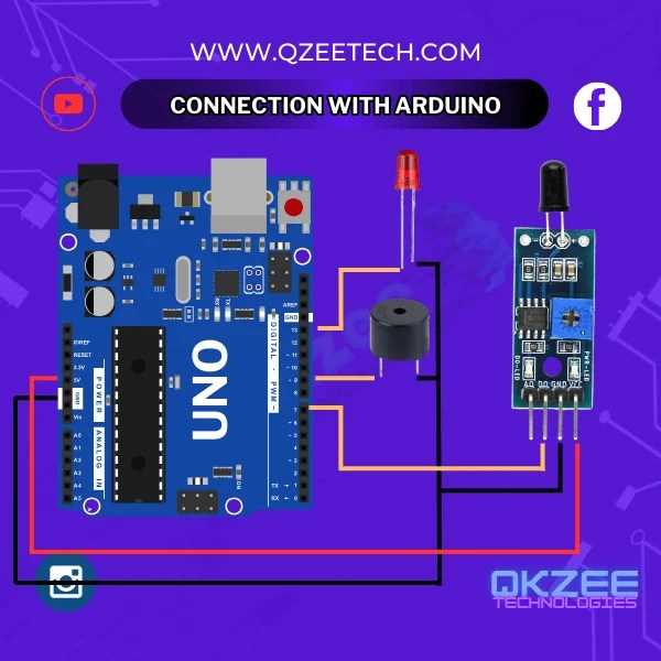 arduino flame sensor circuit diagram