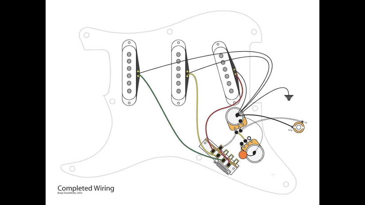 1 pickup 1 volume 1 tone wiring diagram