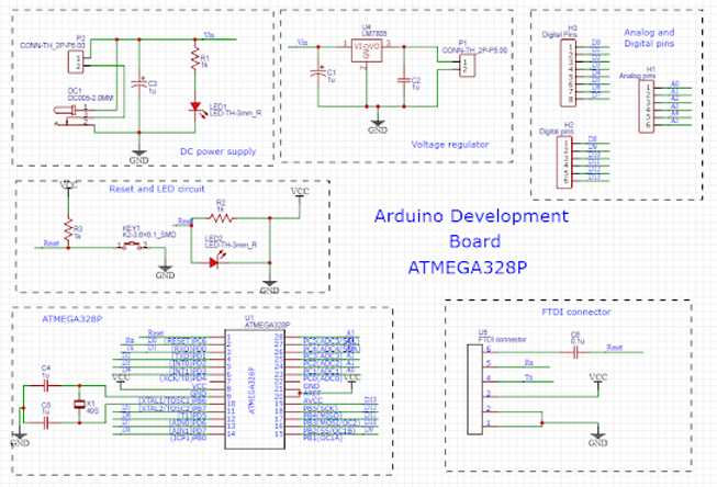 atmega328 schematic diagram