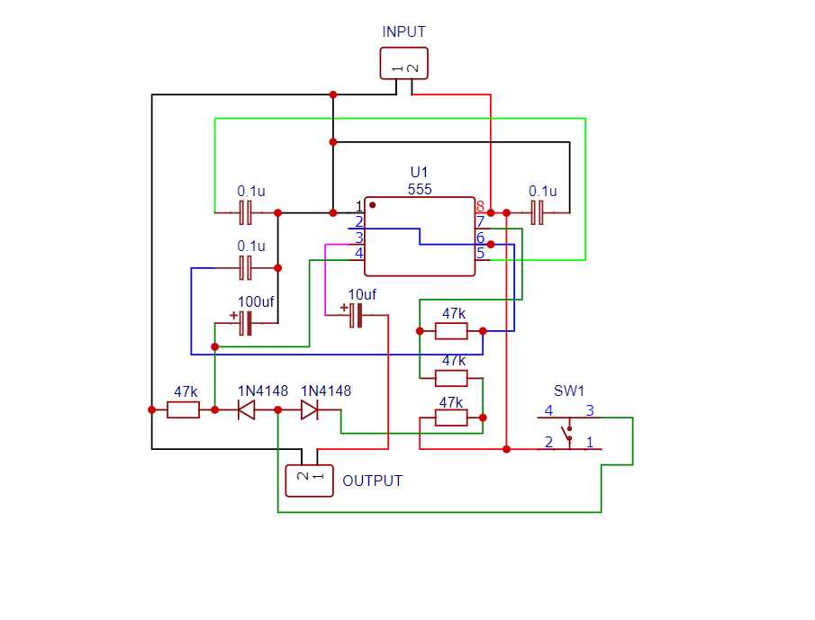 doorbell circuit diagram using 555