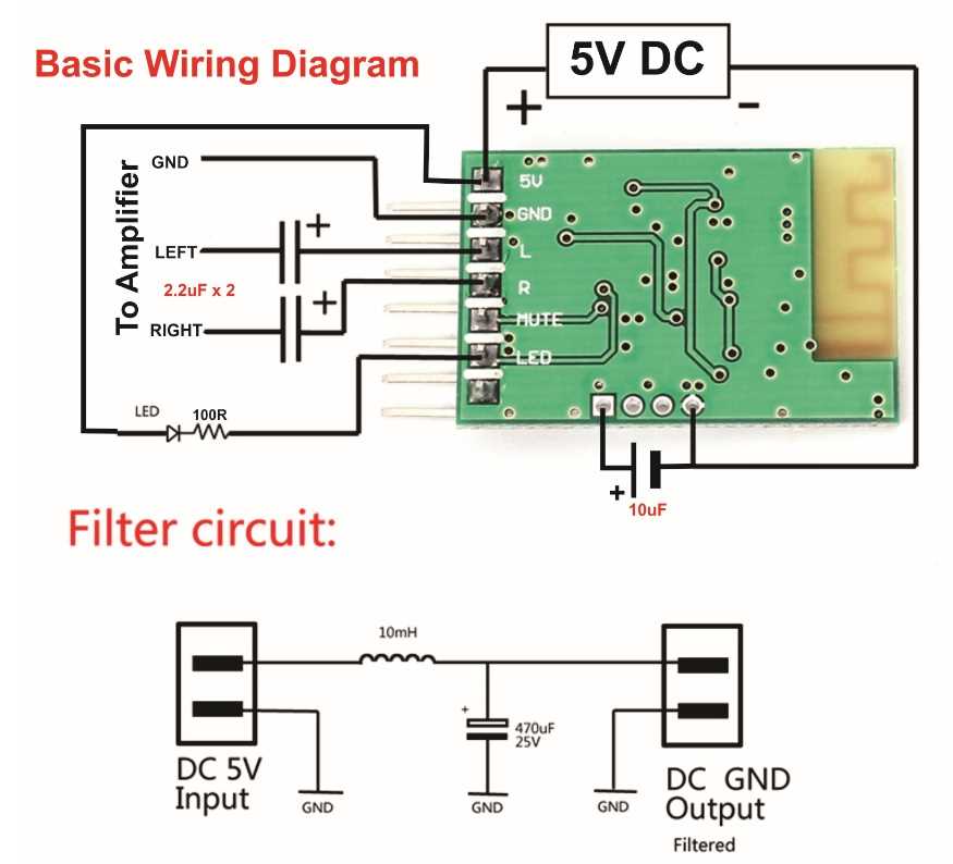 audio bluetooth circuit diagram