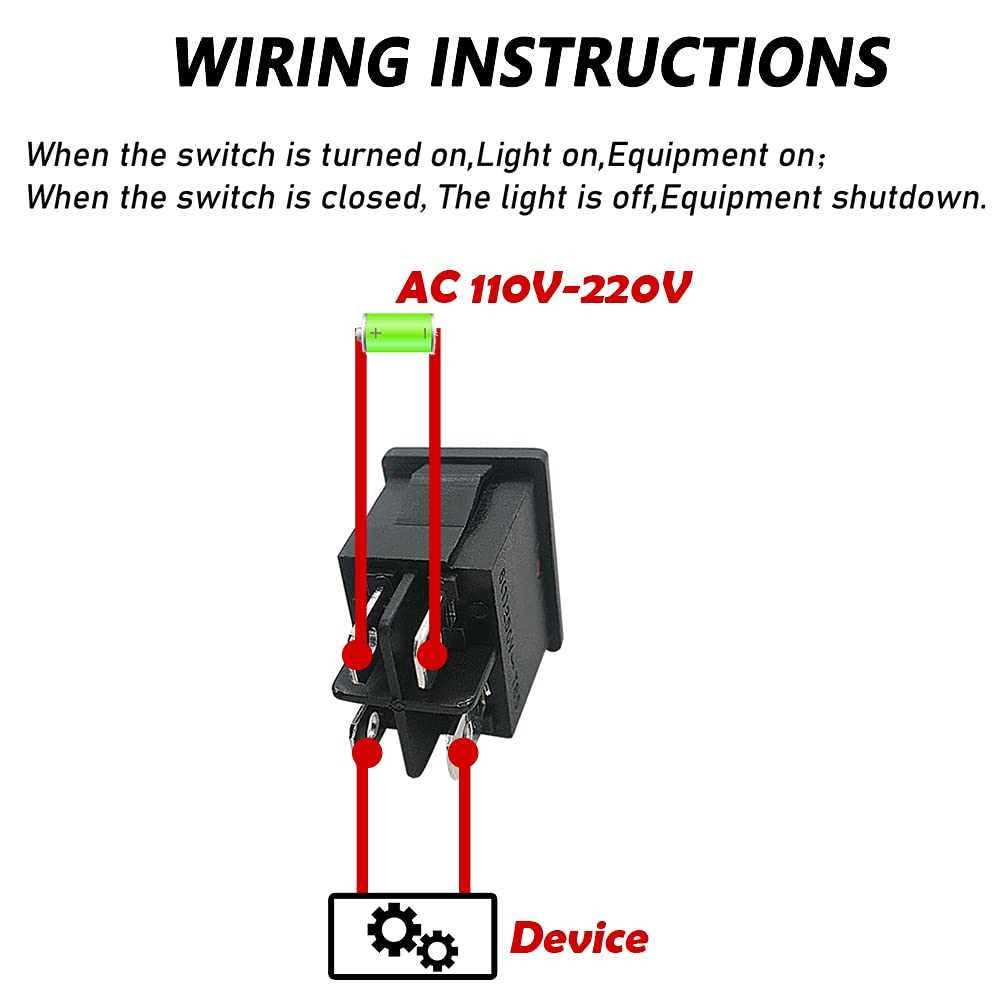 120v 4 pin rocker switch wiring diagram