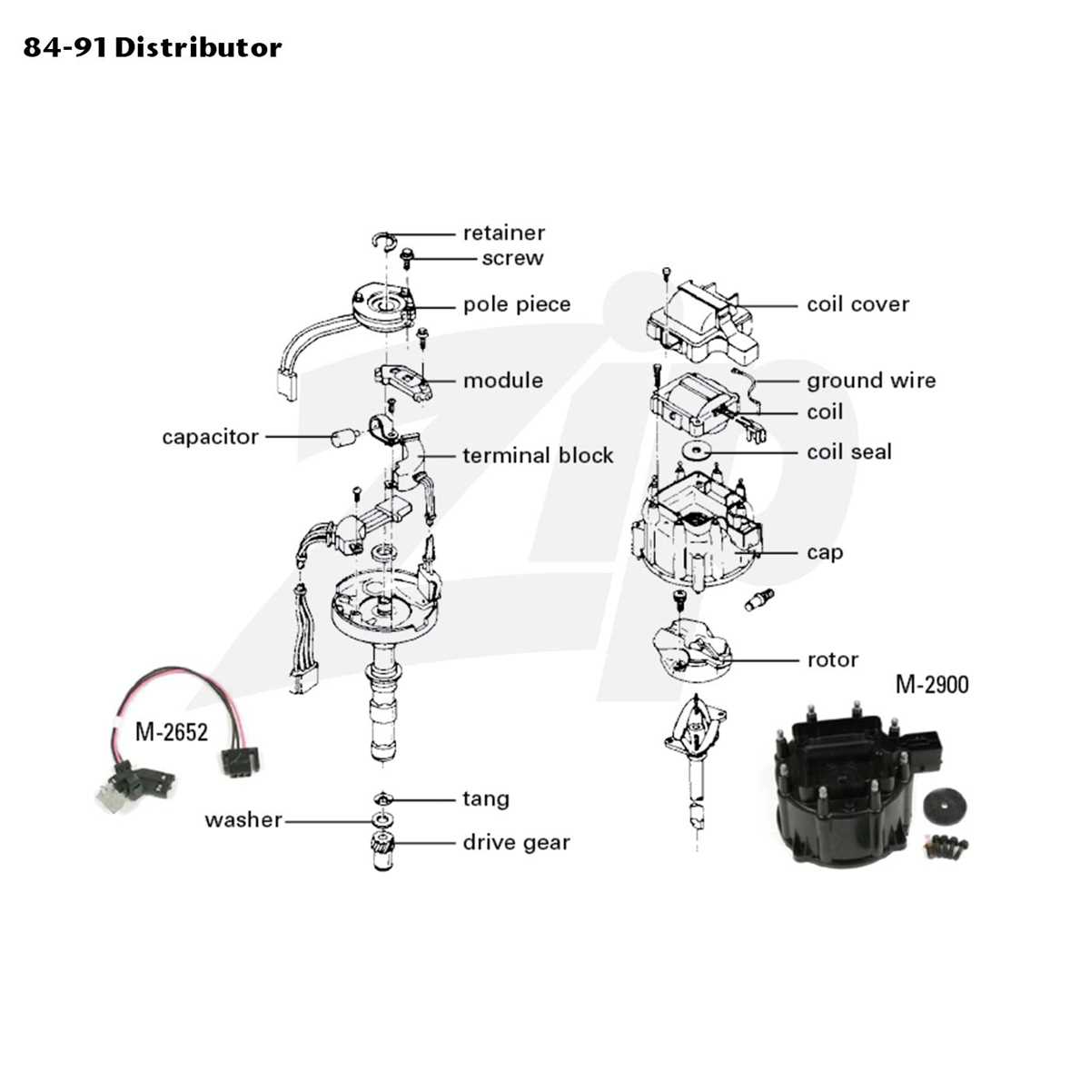 distributor cap wiring diagram