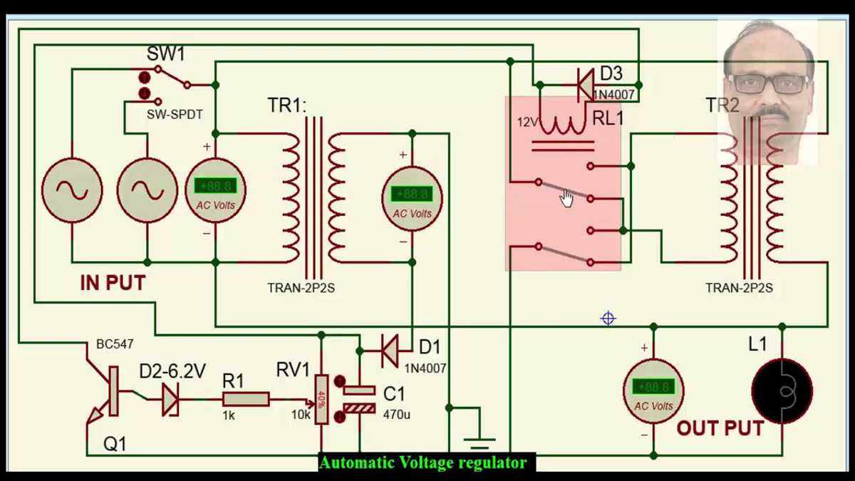 automatic voltage stabilizer schematic diagram