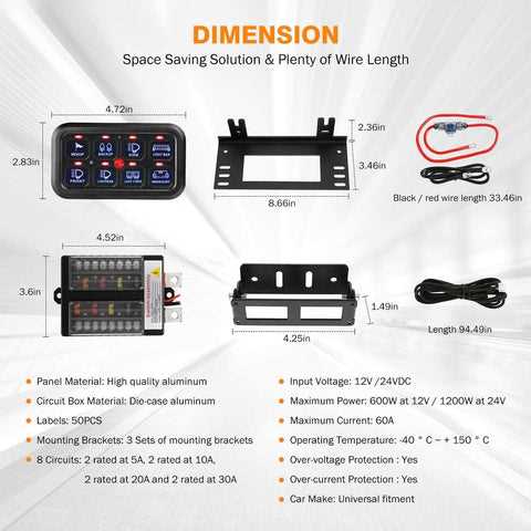 auxbeam switch panel wiring diagram
