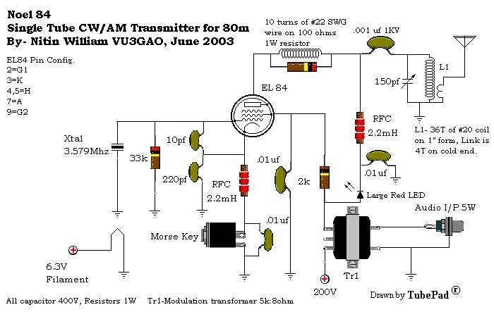 mw radio transmitter schematic diagram