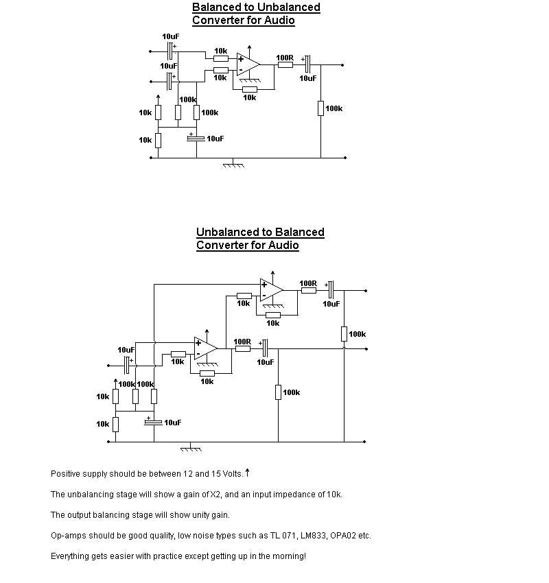 balanced to unbalanced wiring diagram balanced to unbalanced wiring diagram