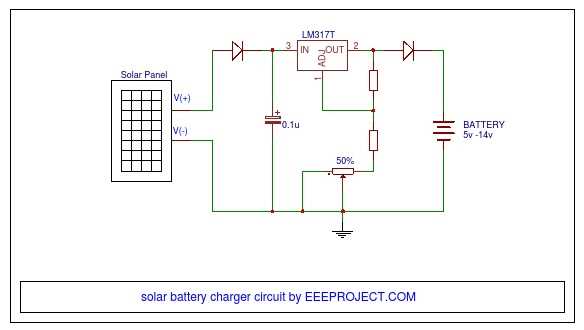 battery charge controller circuit diagram