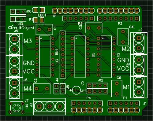 l293d motor driver circuit diagram arduino