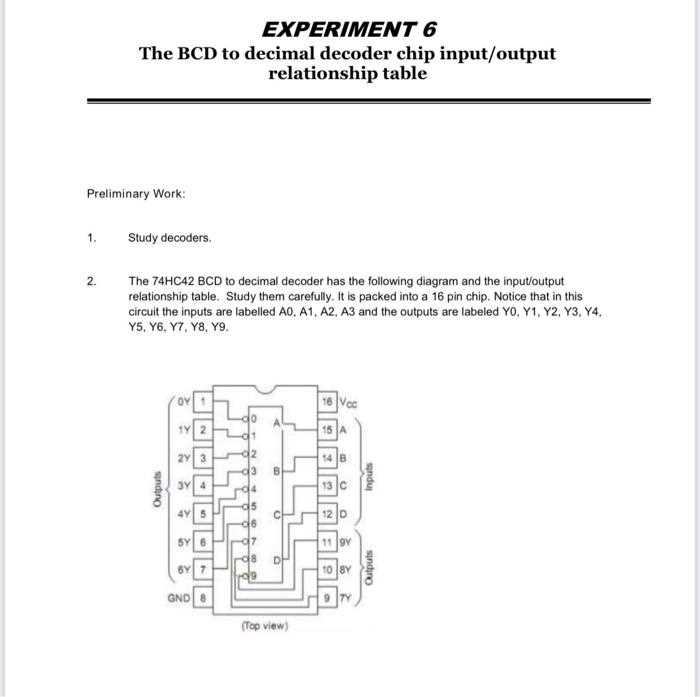 bcd to decimal decoder circuit diagram