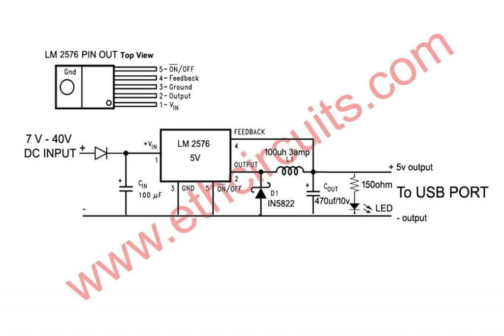 5v to 12v converter circuit diagram
