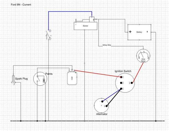 ford 1 wire alternator wiring diagram