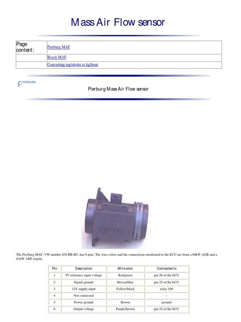 mass air flow sensor wiring diagram mass air flow sensor wiring diagram