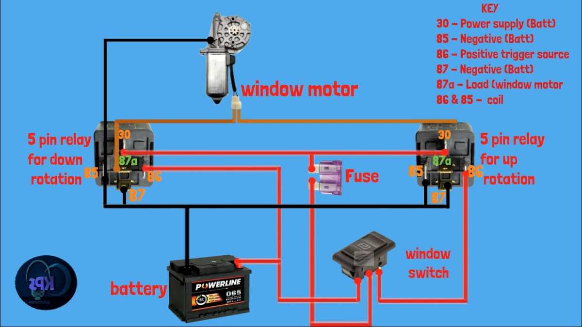 power window wiring diagram