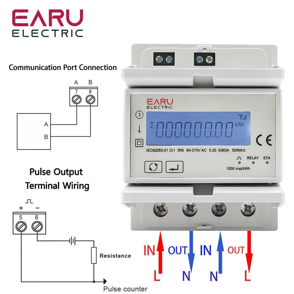 bidirectional energy meter circuit diagram