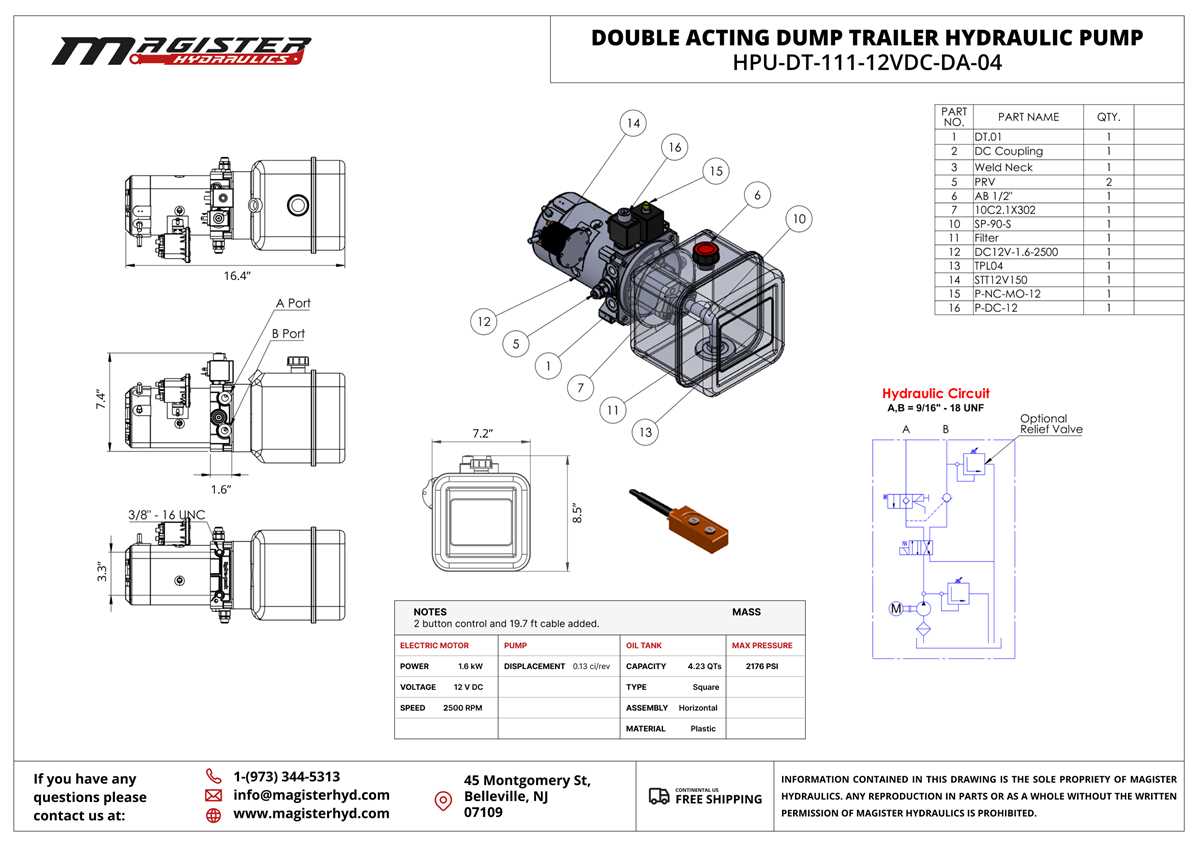big tex dump trailer hydraulic pump wiring diagram