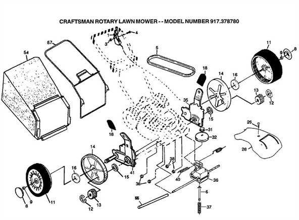 schematic diagram push lawnmower