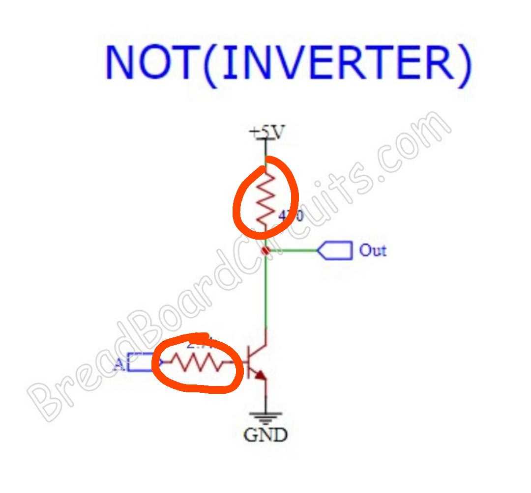 bjt inverter circuit diagram
