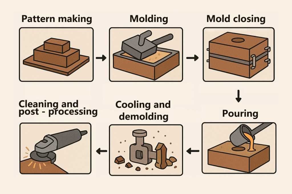 sand casting schematic diagram sand casting schematic diagram