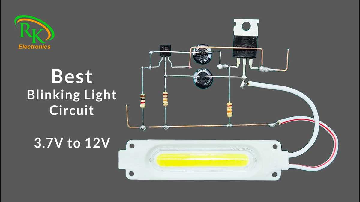 blinking led light circuit diagram