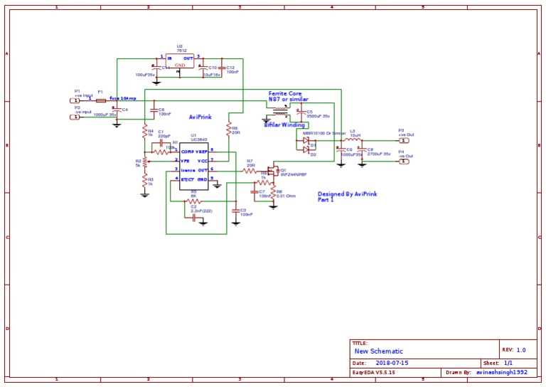 uc3843 circuit diagram uc3843 circuit diagram