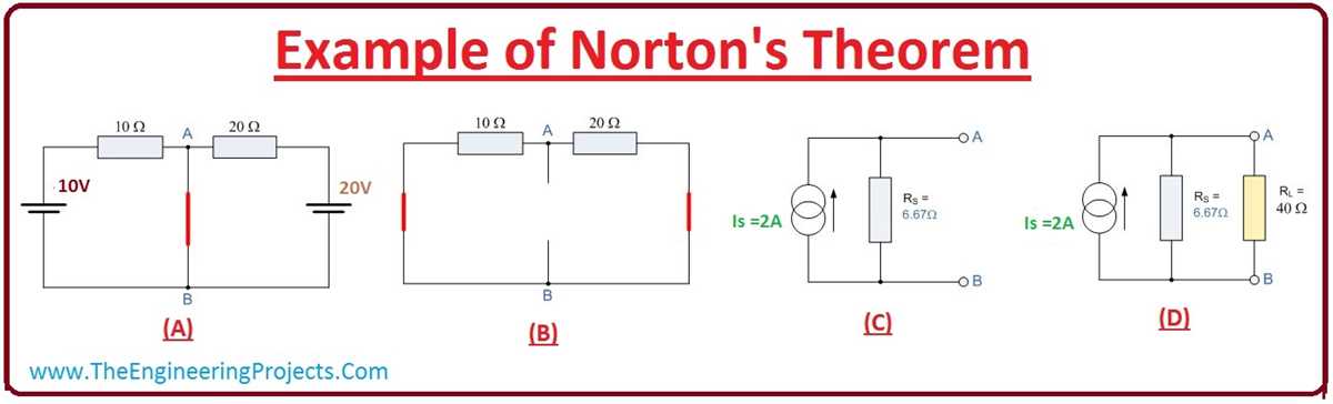 nortons theorem circuit diagram
