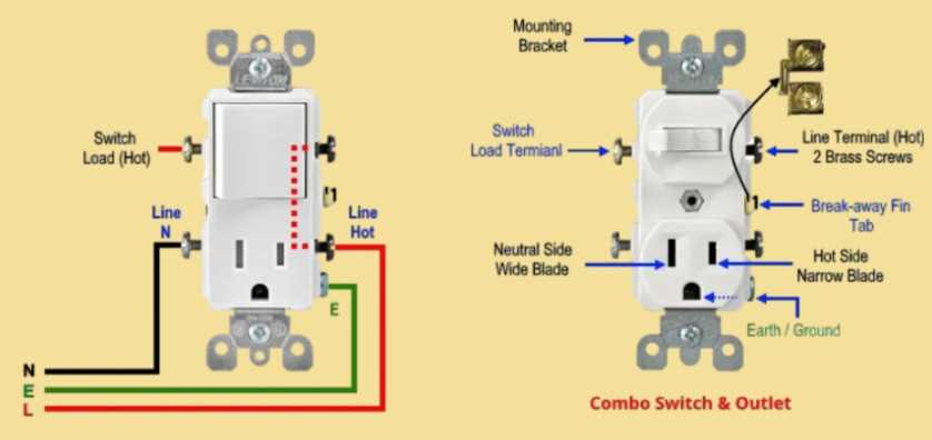 wiring a light switch from an outlet diagram