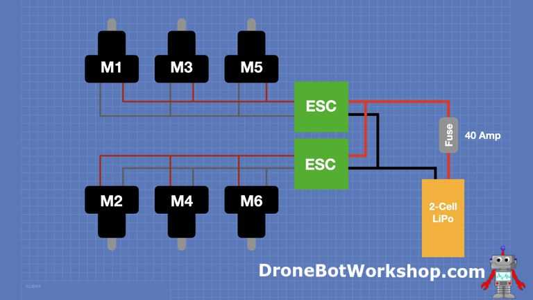 brushless motor esc wiring diagram
