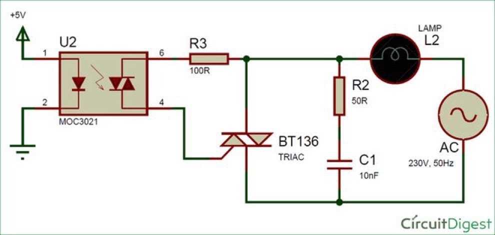 bta16 triac circuit diagram bta16 triac circuit diagram