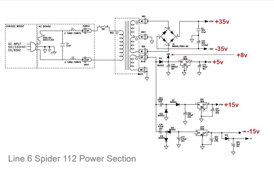 line 6 spider iii schematic diagram