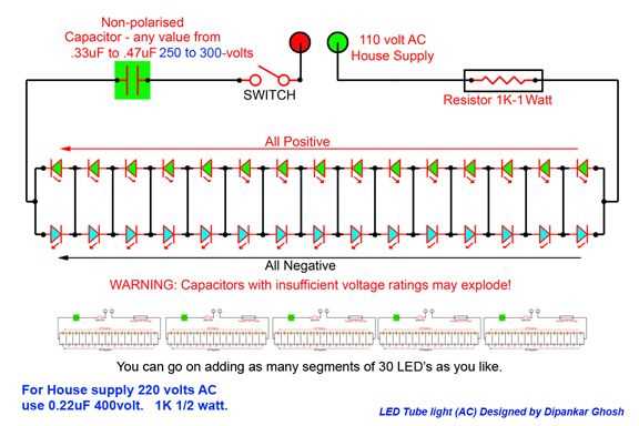 tube light circuit diagram tube light circuit diagram