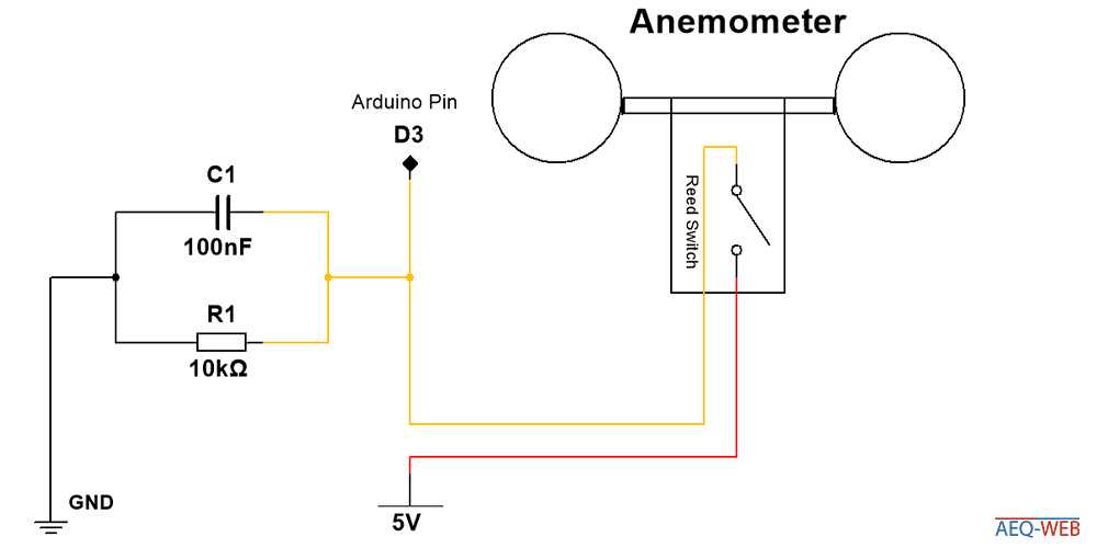 anemometer schematic diagram