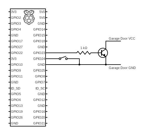 garage door opener schematic diagram